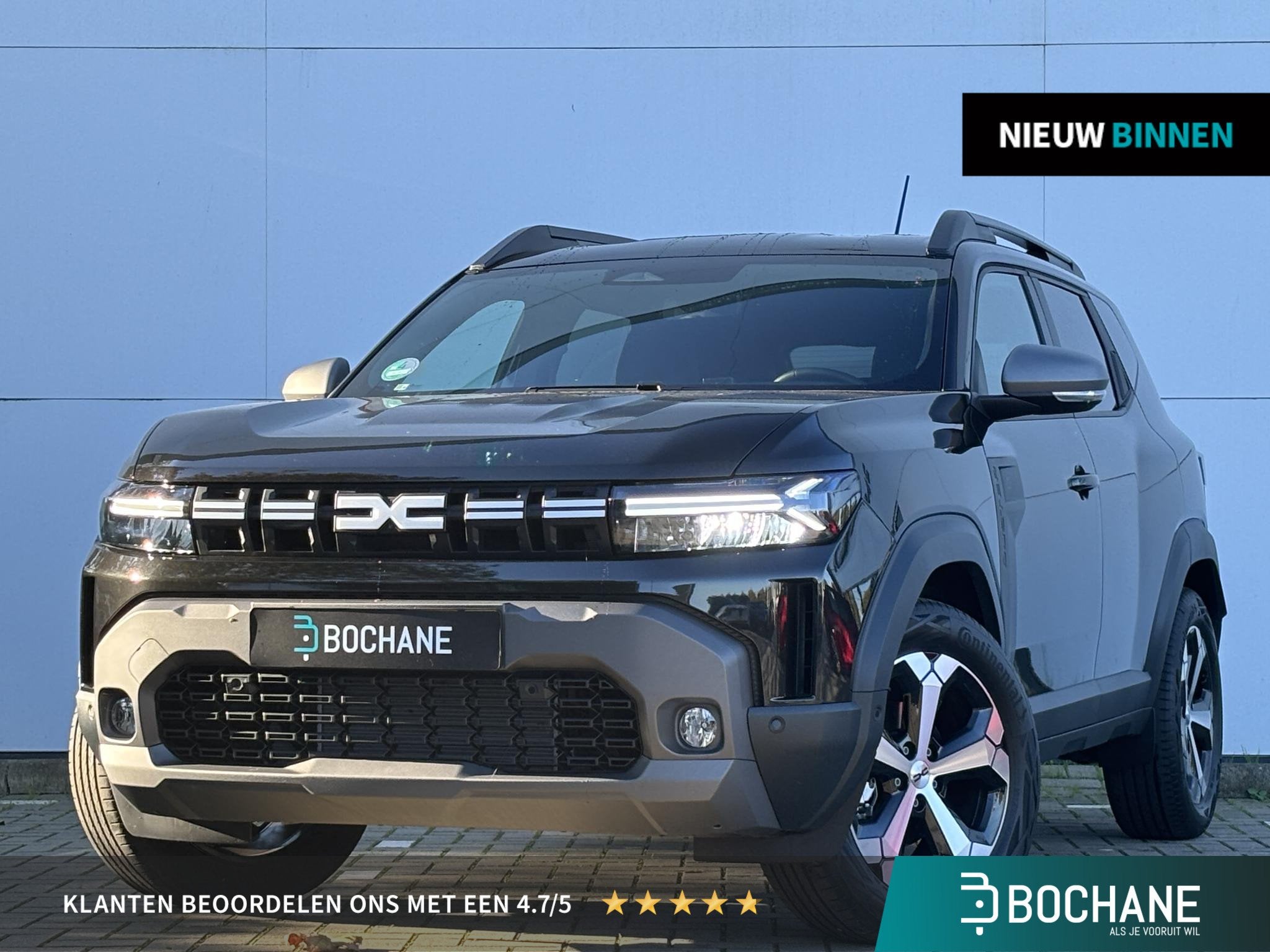 Dacia Duster 1.8 hybrid 155 limited edition l Trekhaak l, Auto's, Stof, Euro 6, Zwart, Origineel Nederlands