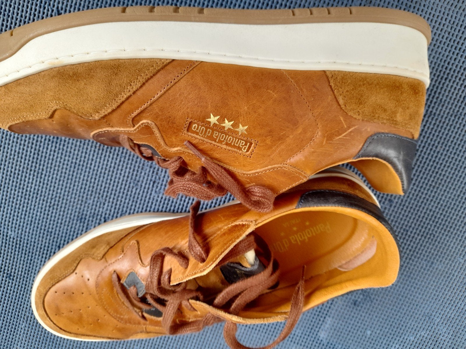 Heren veterschoen maat 47 Pantofola d'oro, Ophalen of Verzenden, Zo goed als nieuw, Bruin