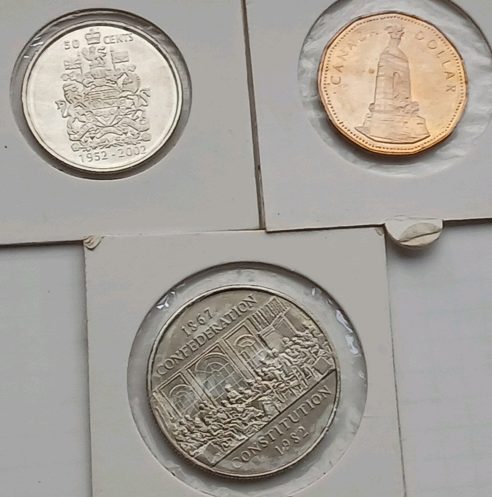 Canada Collectie Oude UNC Dollar Munt 1982-2002 Commemoratie, Ophalen of Verzenden, Noord-Amerika