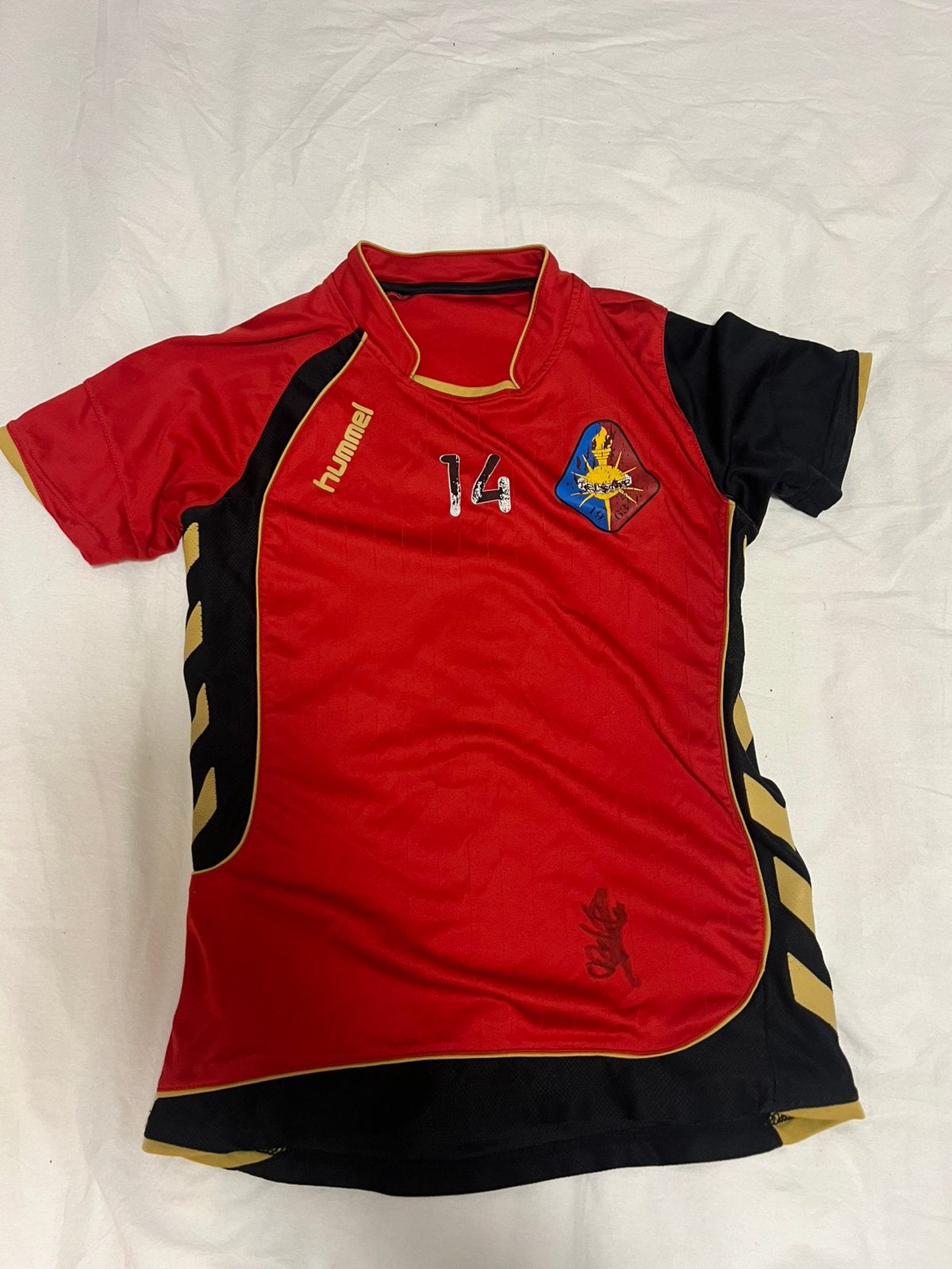 telstar shirt met handtekening van speler, Ophalen of Verzenden, Gebruikt, Shirt