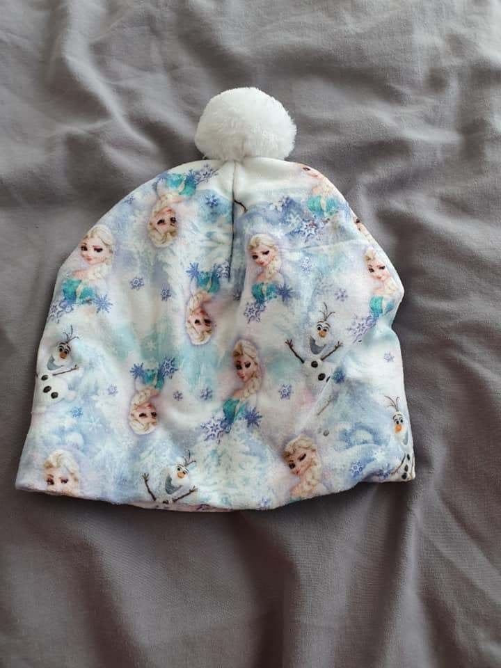 Frozen Elsa en Olaf muts met pompon, Disney Frozen, Meisje, 110 t/m 116, Ophalen of Verzenden