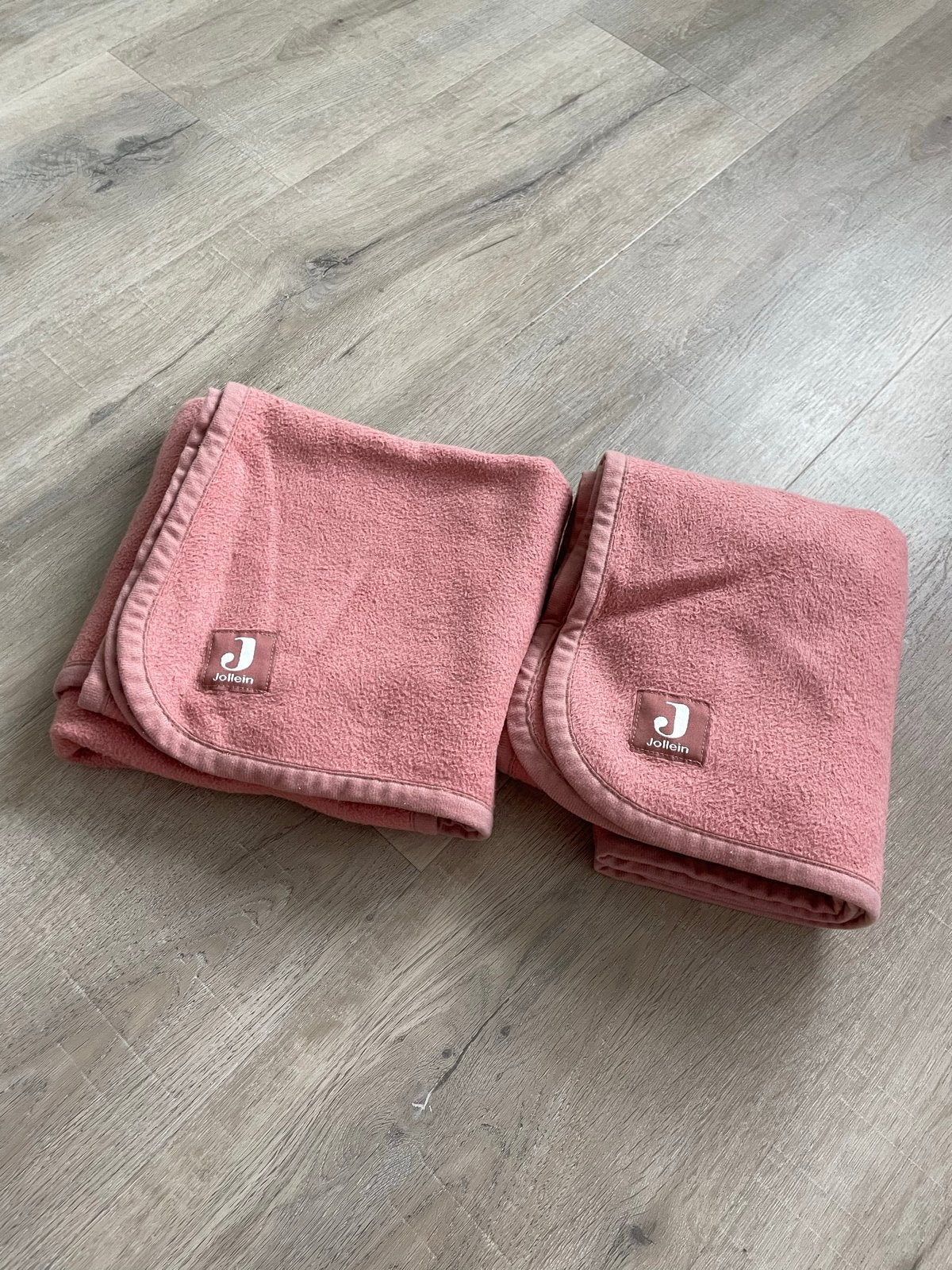 2x Jollein wiegdeken oud roze, Jollein, Ophalen of Verzenden, Zo goed als nieuw, Roze