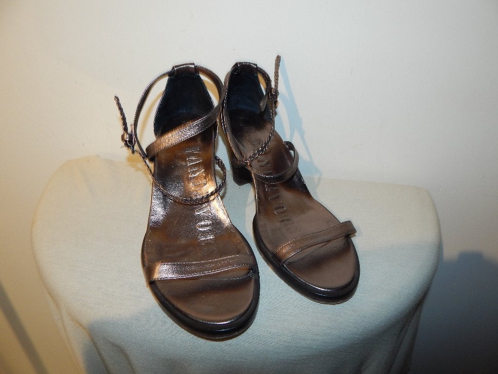 A.F. vandevorst leren sandalen zilver kleur vlecht band 38.5, Kleding | Dames, Schoenen, A.F. Vandevorst, Overige kleuren, Verzenden