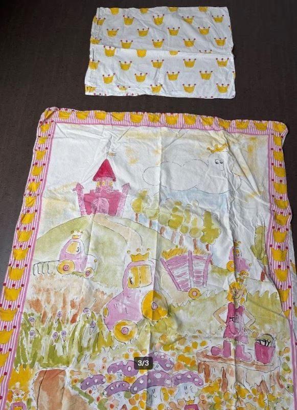 3 sets beddengoed voor kleuterbed, Gebruikt, Meisje, Dekbedovertrek, Ophalen of Verzenden