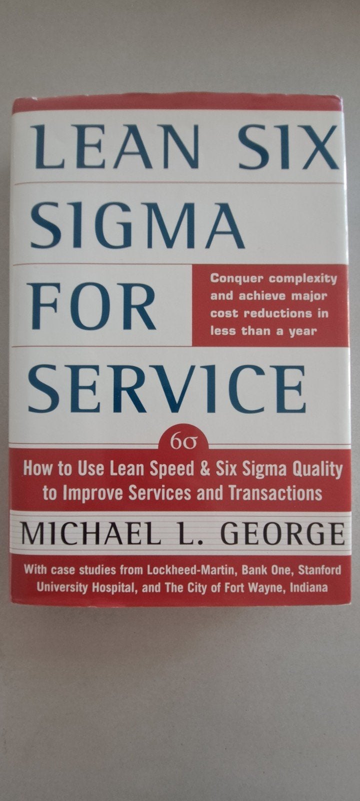 Lean Six Sigma for Service Michael L. George, Boeken, Ophalen of Verzenden