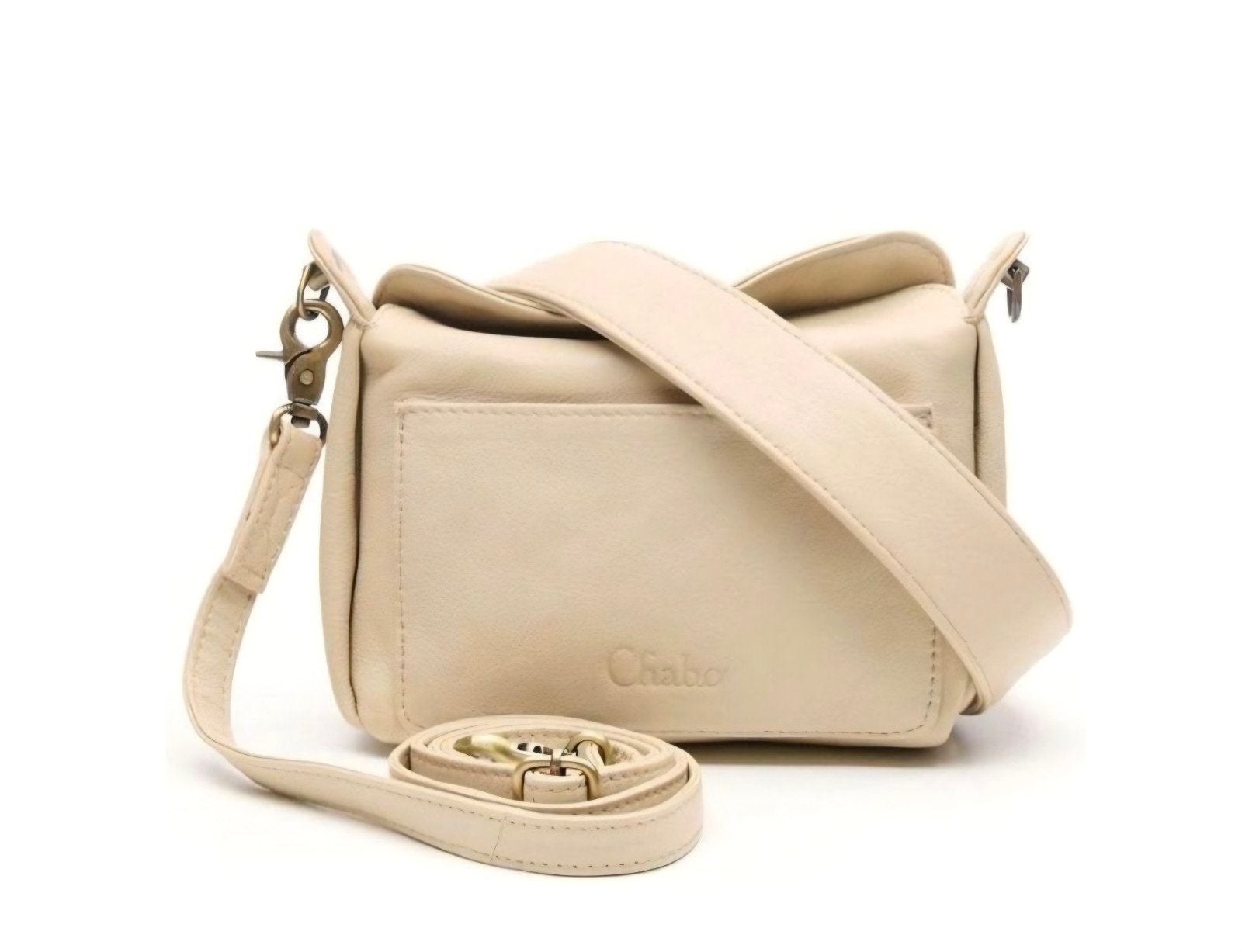 Chabo Shoulder Bag Lucy - Crème Leren Schoudertas, Overige merken, Beige, Nieuw, Ophalen of Verzenden