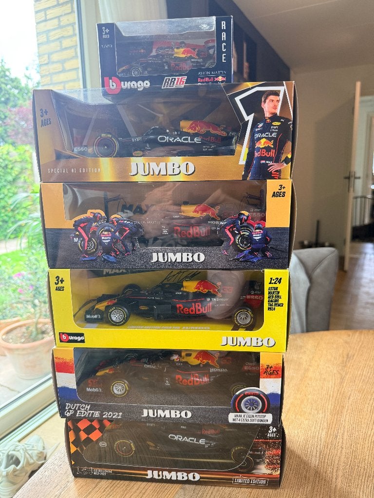 Max verstappen model autos  1:24 verzameling, Ophalen, Nieuw, Auto, Overige merken