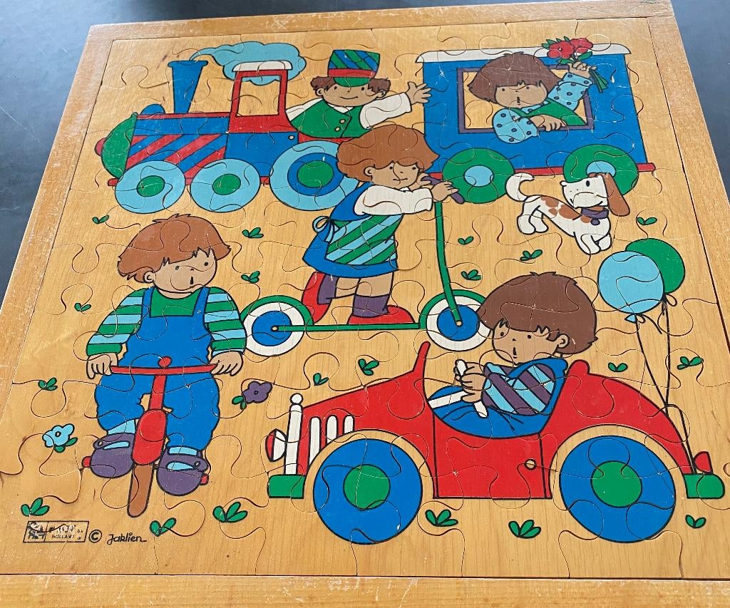 Rolf houten puzzel Jaklien, Ophalen, Gebruikt, Meer dan 50 stukjes, Van hout