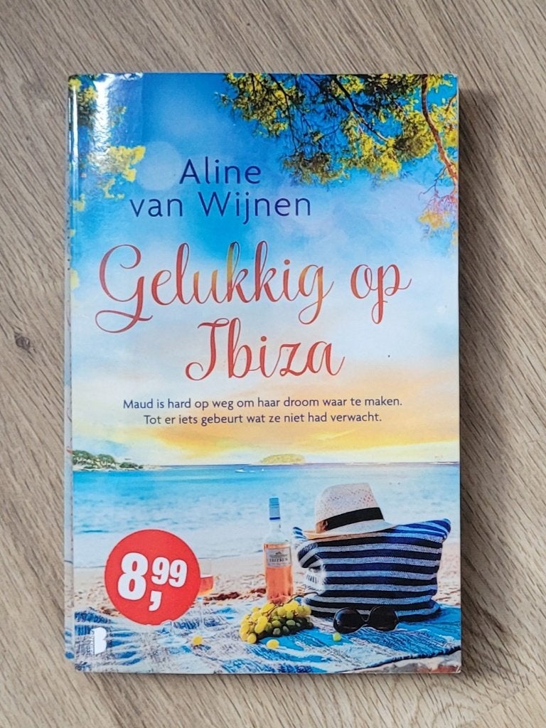 Boek gelukkig op ibiza Aline van Wijnen, Ophalen of Verzenden, Gelezen