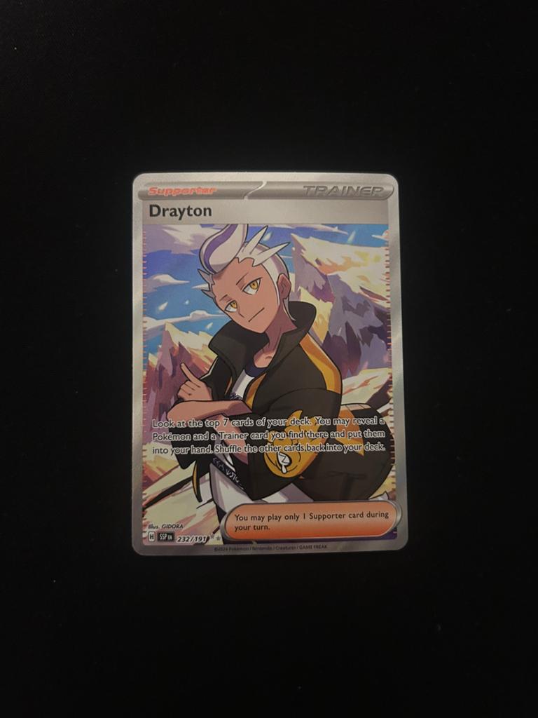 Drayton Pokémon SSP 232/191, Ophalen, Nieuw, Losse kaart, Foil