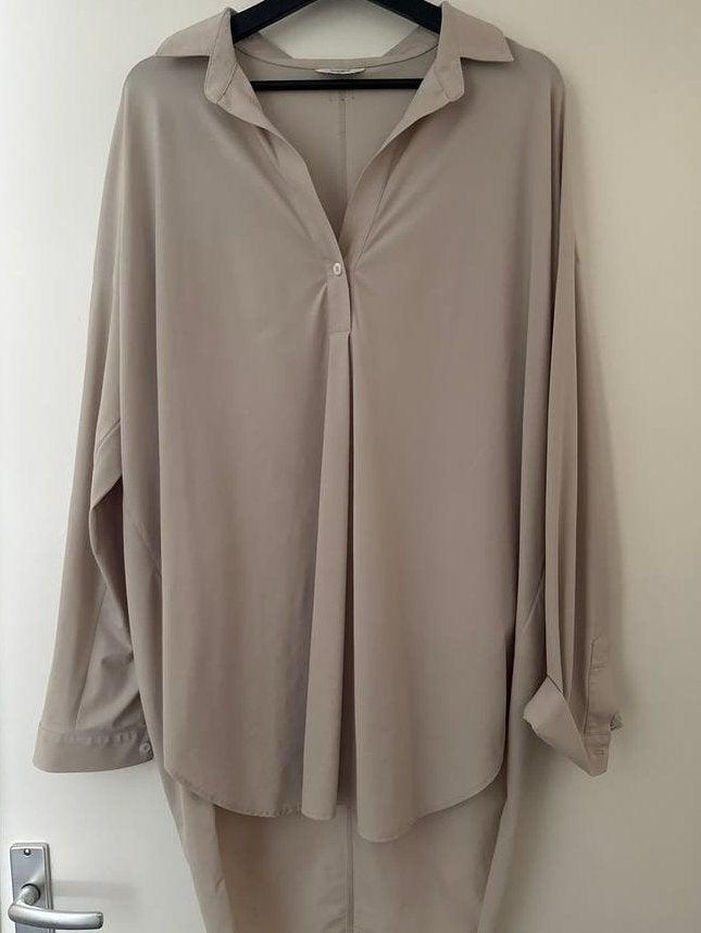 PENN&INK N.Y. Oversized Blouse Maat 40, Ophalen of Verzenden, Zo goed als nieuw, Maat 38/40 (M), Beige