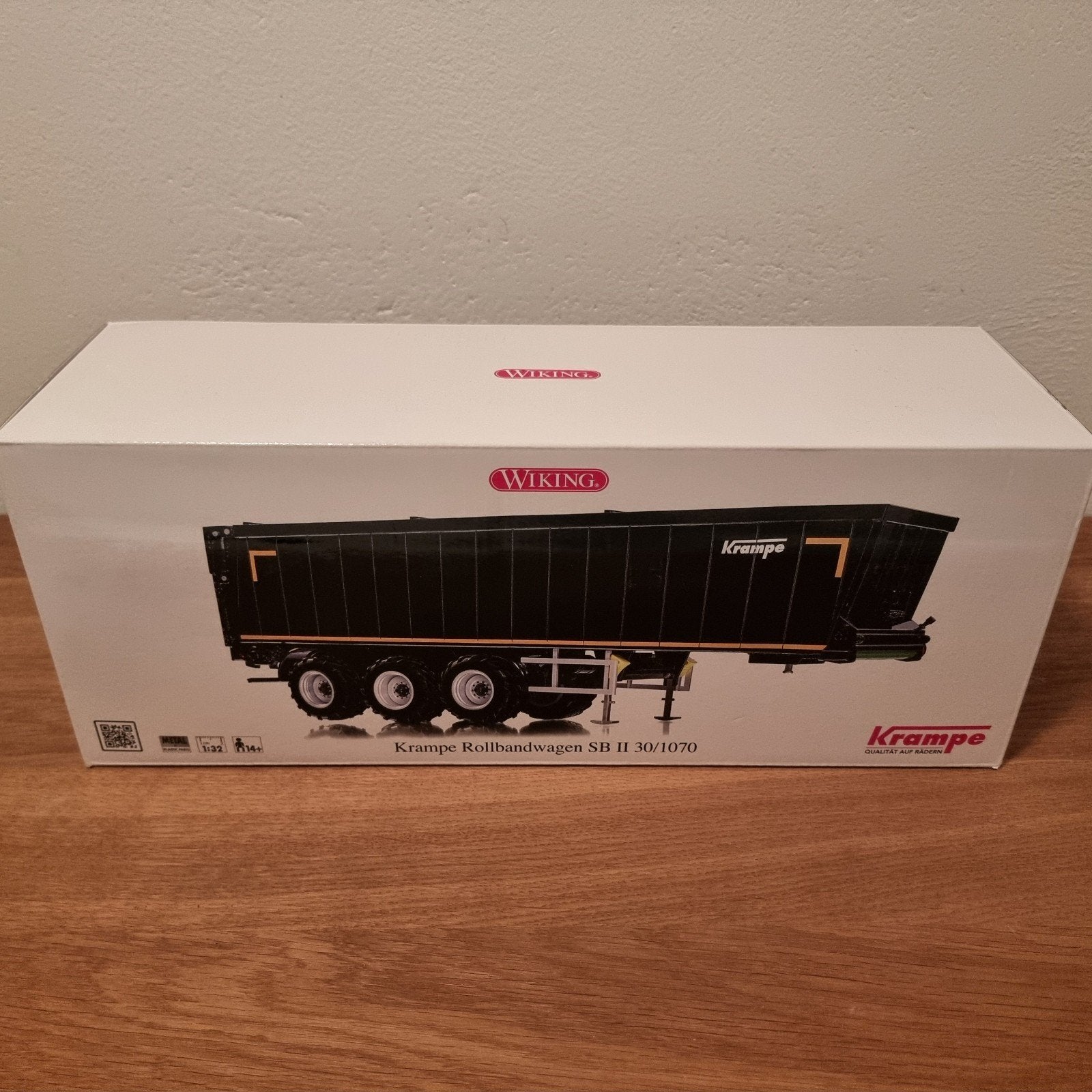 Krampe Rollbandwagen Zwart Wiking, Ophalen of Verzenden, Nieuw, Tractor of Landbouw, Overige merken