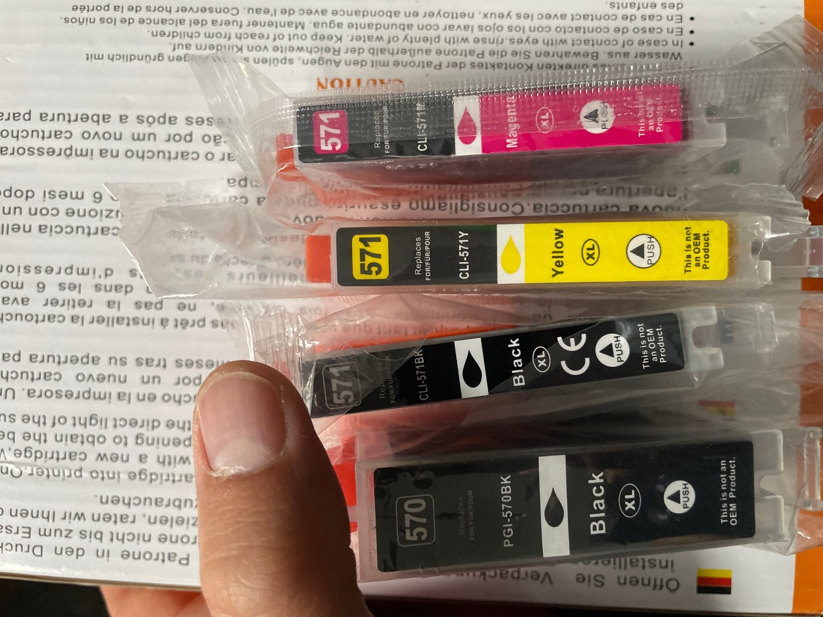 Canon CLI-571/PGI-570 XL Inktpatronen Set, Ophalen of Verzenden, Nieuw, Inkjetprinter