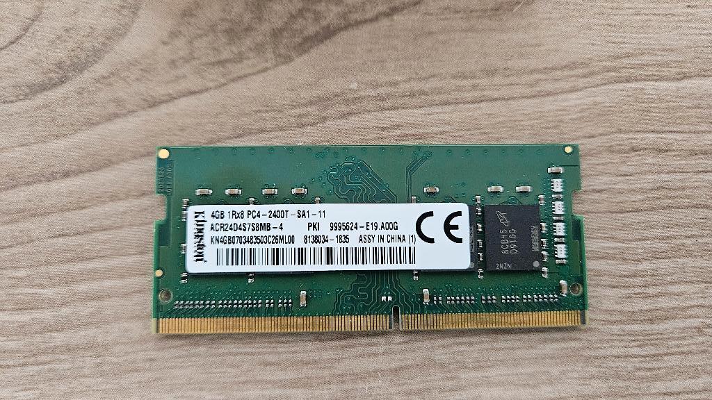 Kingston ACR24D4S7S8MB-4, Ophalen, Gebruikt, DDR4, Laptop