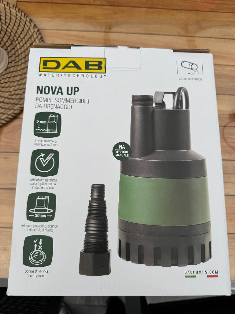 Dab nova up pomp 180, Ophalen, Nieuw, Elektrisch, Dompelpomp