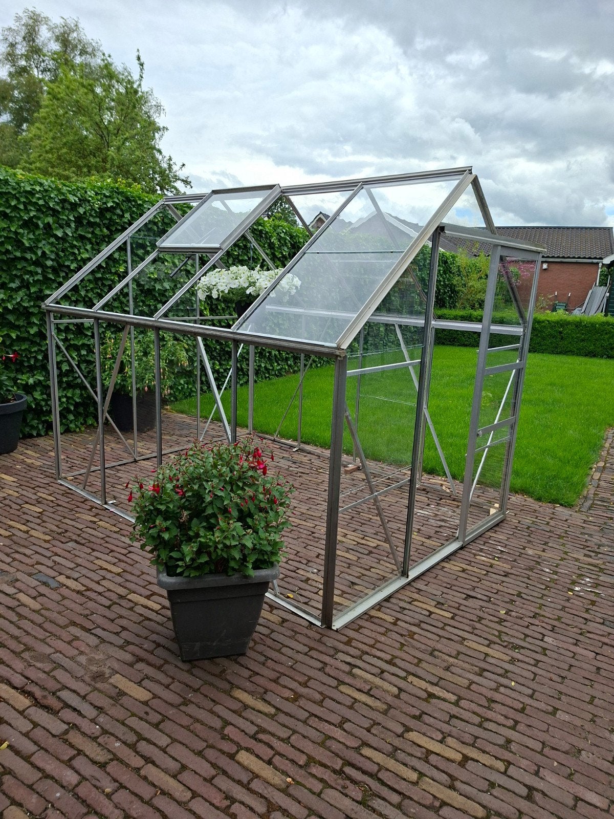 Degelijke en nette kweekkas., Tuin en Terras, Kassen, Ophalen of Verzenden, Glas, Aluminium