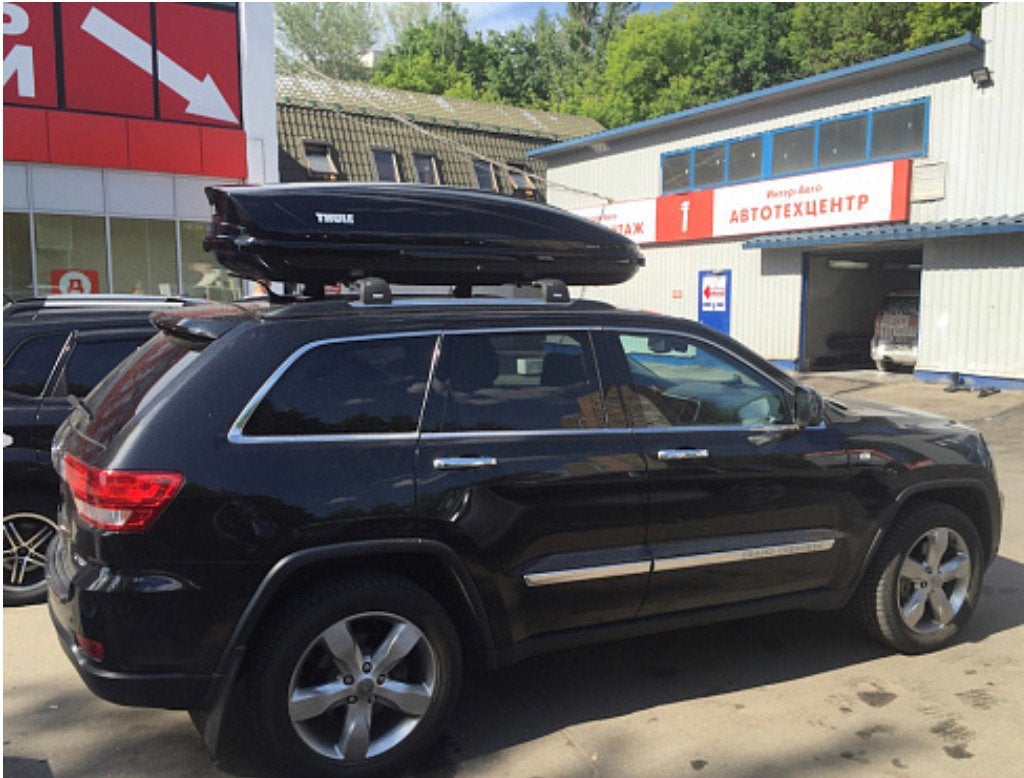 Thule Dakkoffer motion xl met dakdragers voor VW, Ophalen