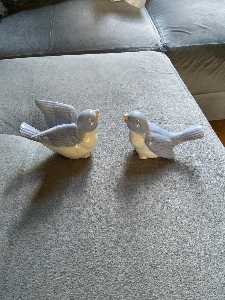 Twee vogelbeeldjes, Ophalen of Verzenden
