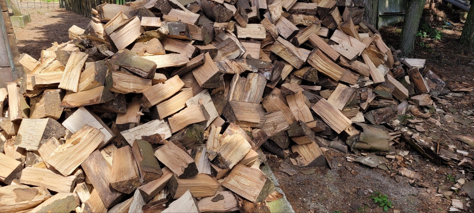 droog beuken openhaardhout kachelhout stookhout brandhout, Tuin en Terras, 3 tot 6 m³, Ophalen, Beukenhout, Blokken