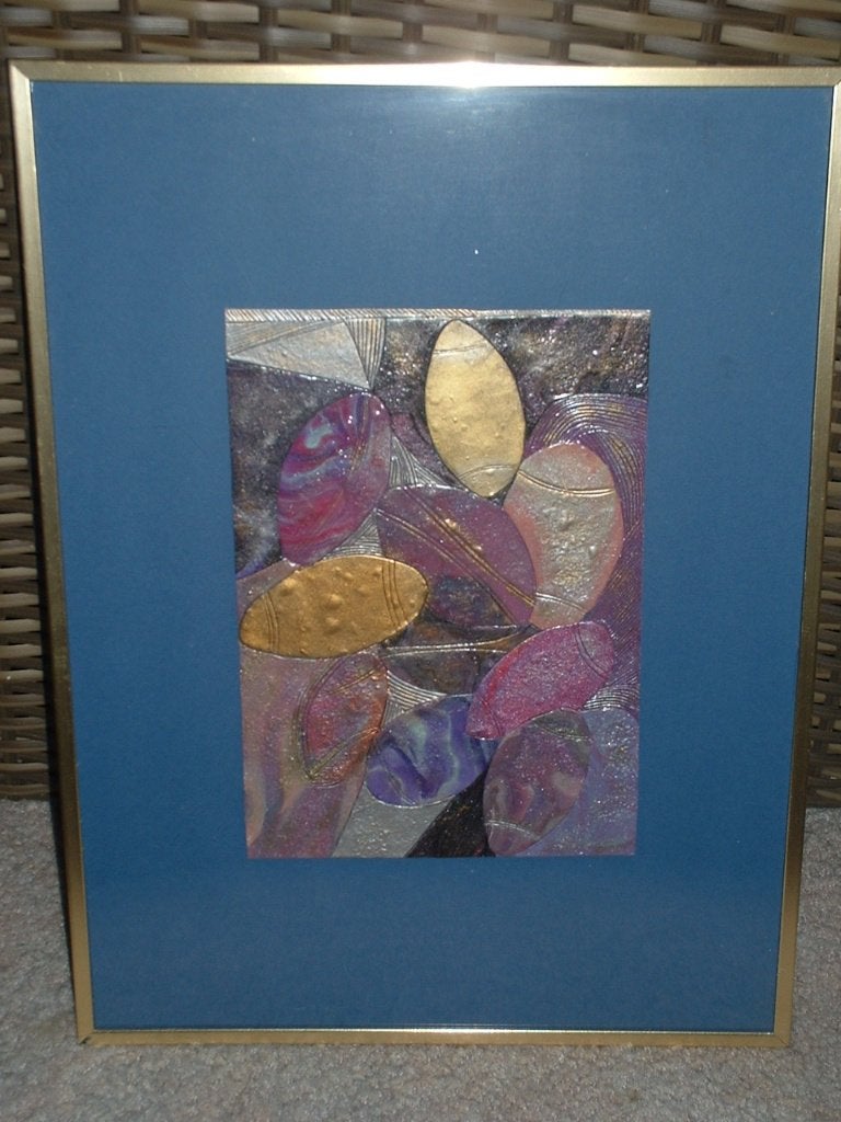 Schilderij fimoklei, Ophalen, Minder dan 50 cm, Zo goed als nieuw, Schilderij