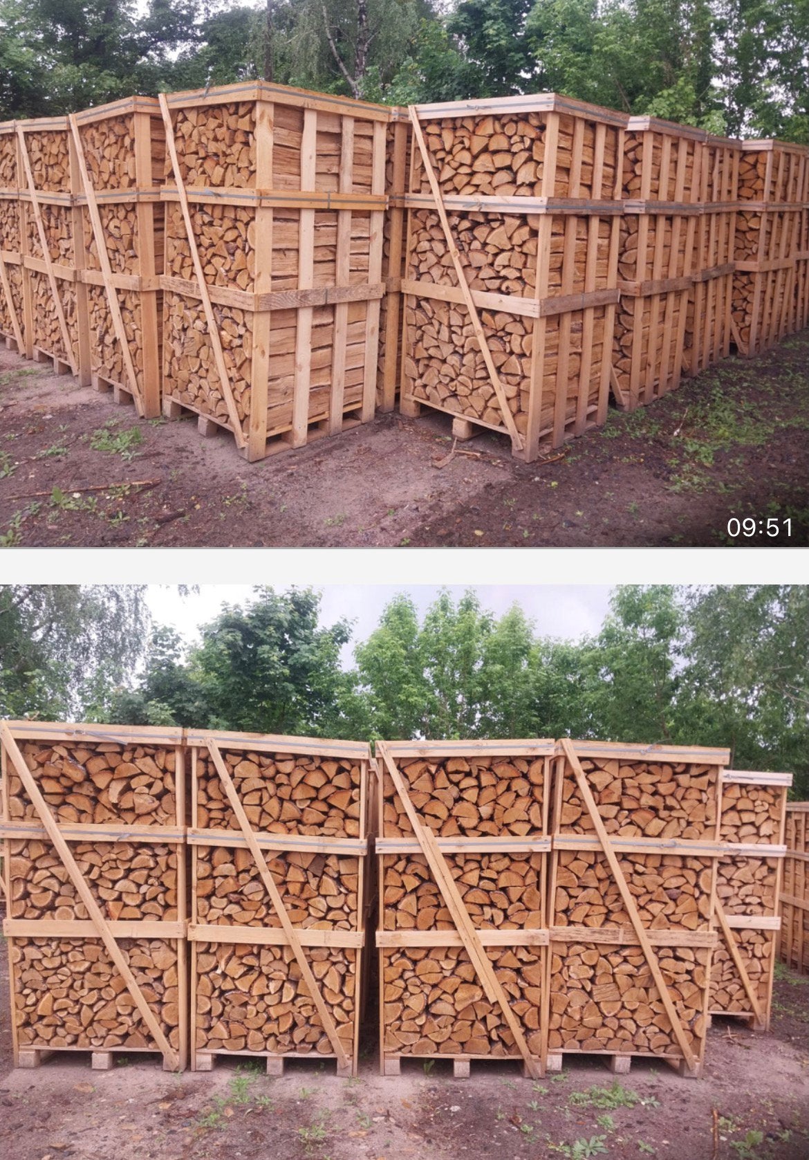 Haardhout eiken ovengedroogd 1,8 kuub, Tuin en Terras, Minder dan 3 m³, Ophalen of Verzenden
