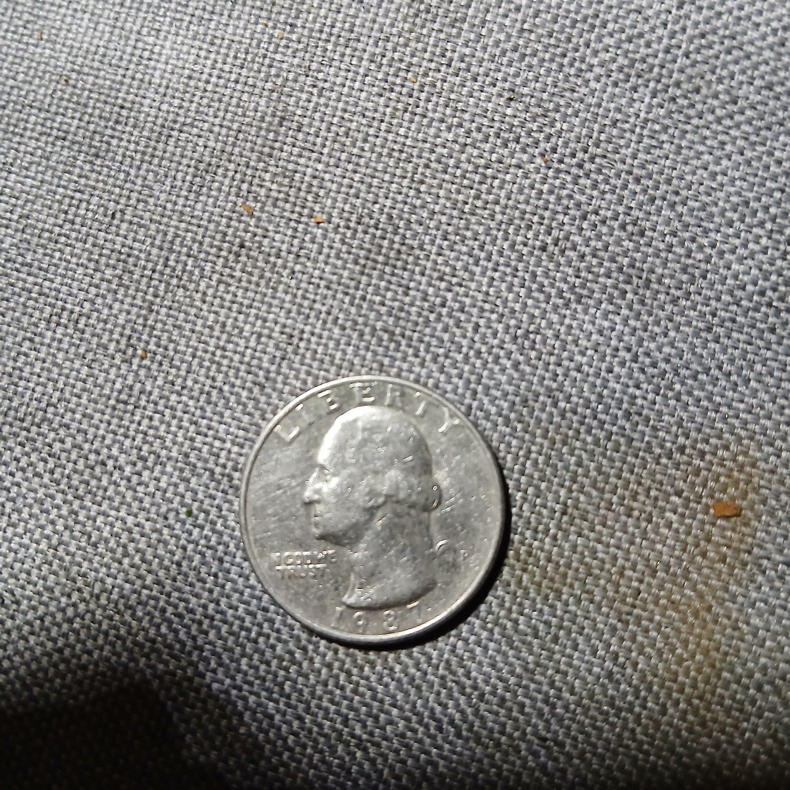 Amerikaanse Quarter Dollar Munt 1987, Ophalen of Verzenden, Noord-Amerika, Losse munt