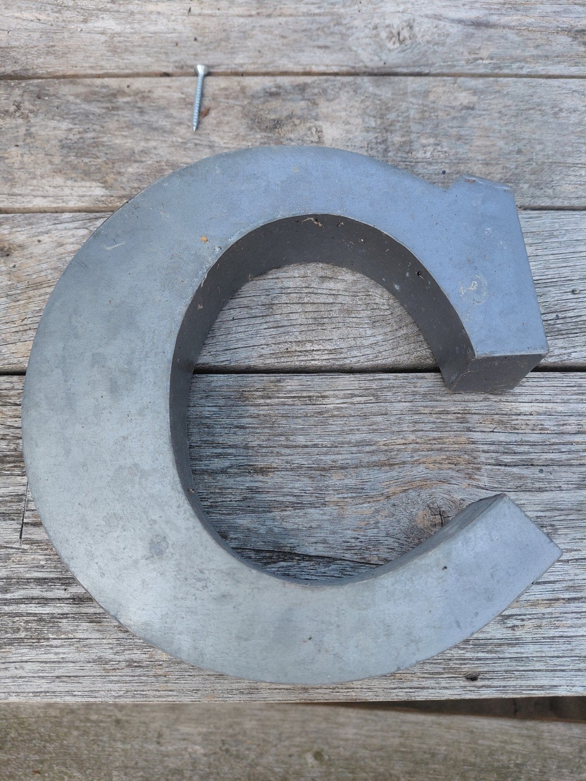 Zinken letter c, Ophalen, Gebruikt