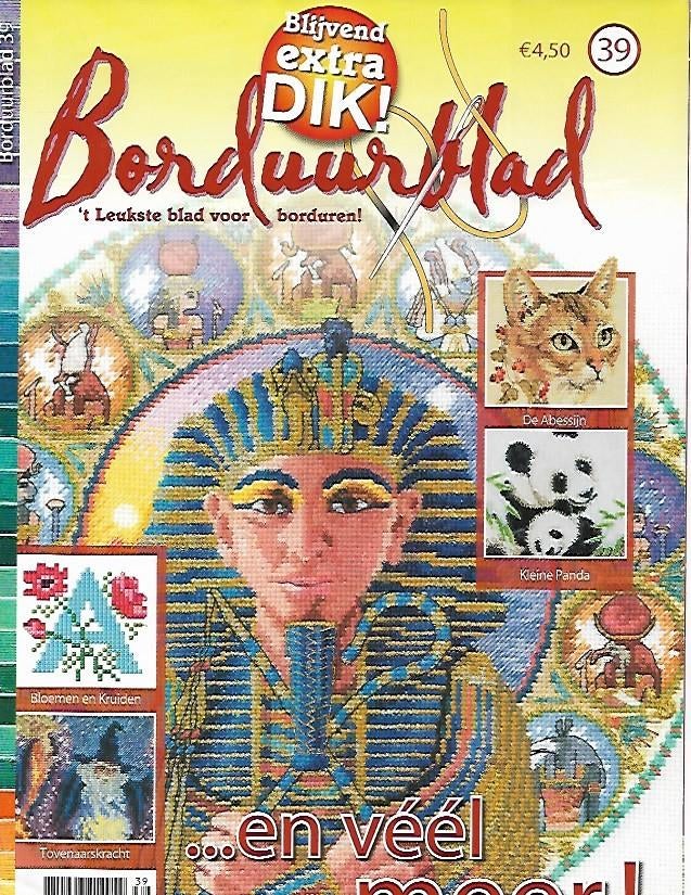 Borduurblad 39 met patronen, Boeken, Ophalen of Verzenden, Zo goed als nieuw, Borduren en Naaien