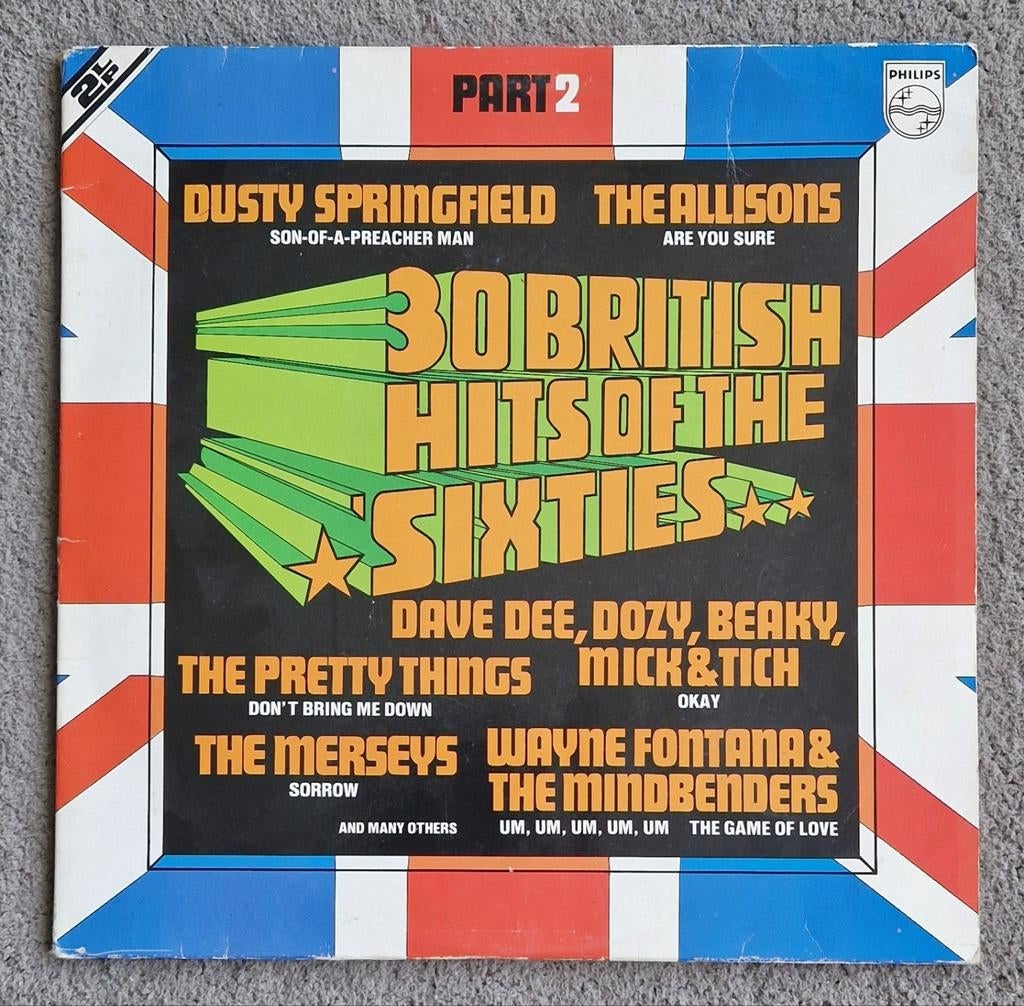 30 British Hits of the Sixties Part 2 LP Philips, Cd's en Dvd's, Vinyl | Pop, Gebruikt, 12 inch, Ophalen of Verzenden