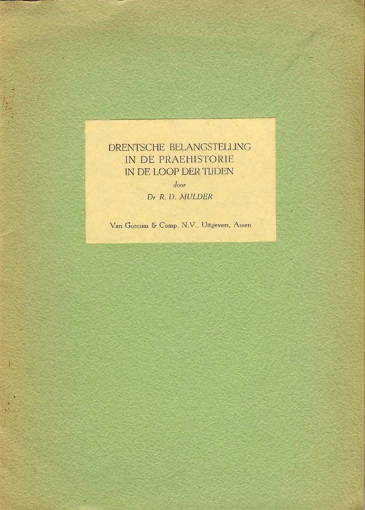 Drentsche belangstelling in de praehistorie, Ophalen of Verzenden, Zo goed als nieuw