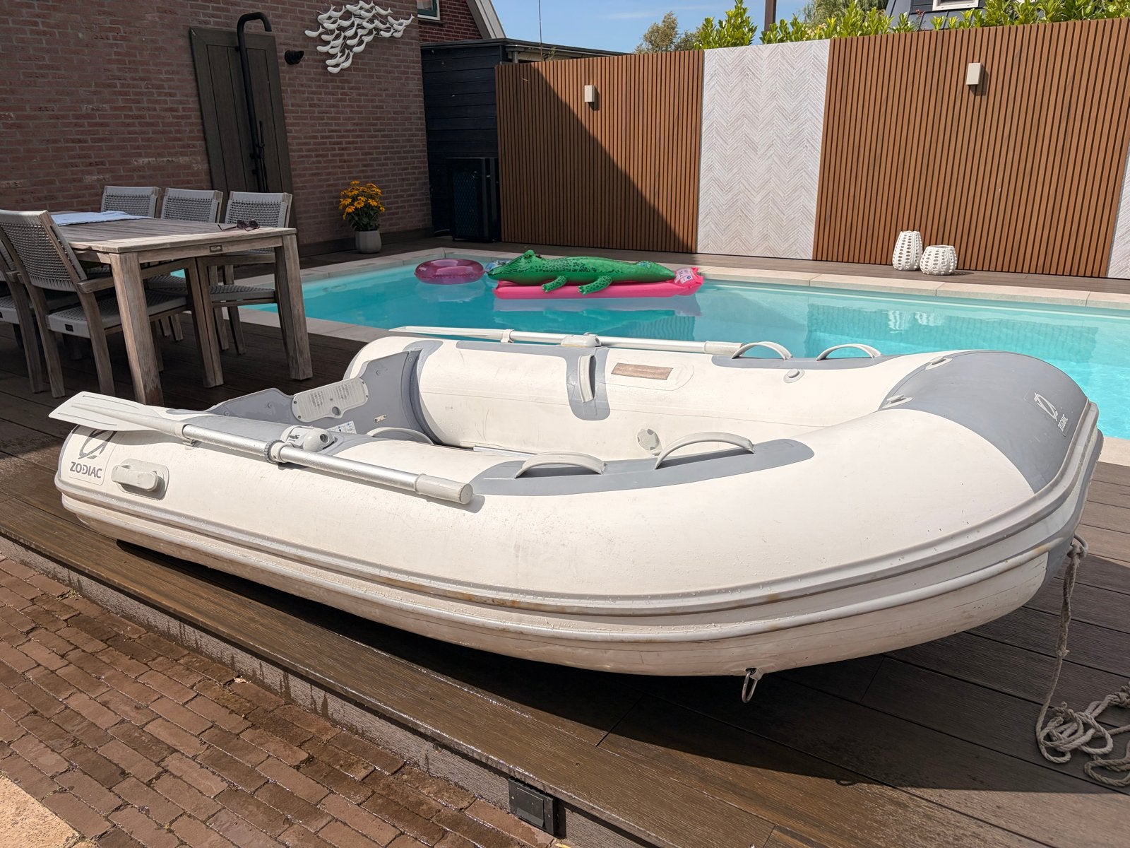 Zodiac Cadet 270 ALU rubberboot, Ophalen, Aluminium, Gebruikt, Peddels