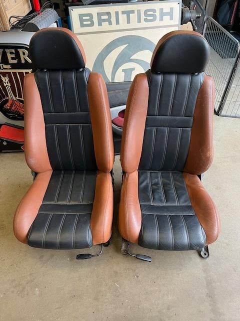 MGF MG TF zetelset in zwart & cognac kleur leder MG F MGTF, Auto-onderdelen, Interieur en Bekleding, Ophalen of Verzenden, Gebruikt