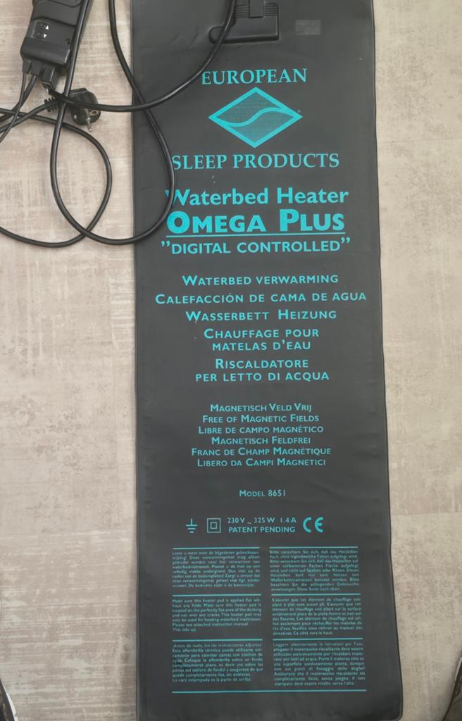 Waterbedverwarming, Ophalen, Gebruikt, 190 cm of minder, 70 cm of minder