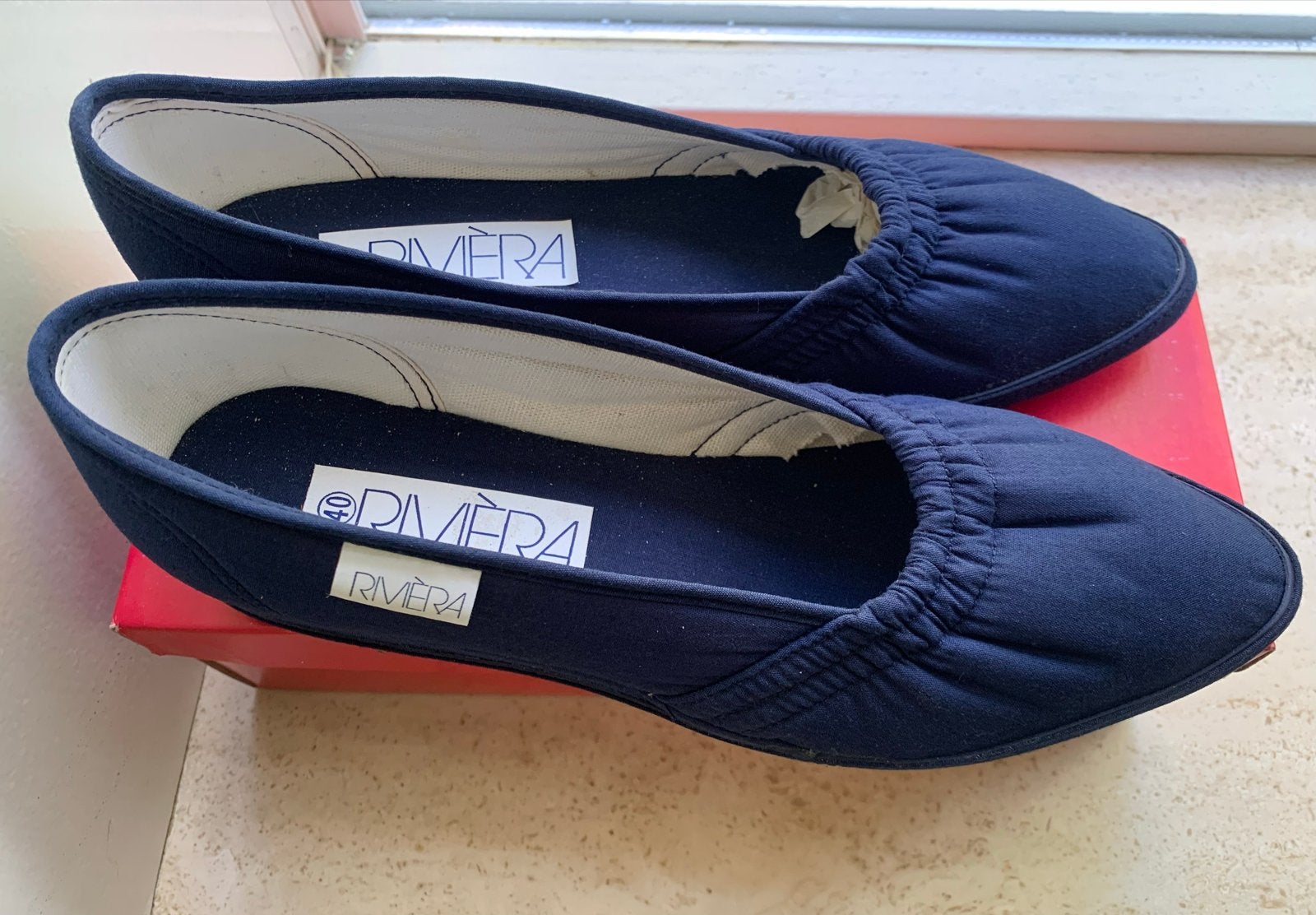 Riviera Ballerina's - Nieuw in doos - Maat 40, Ophalen of Verzenden, Nieuw, Blauw, Ballerina's
