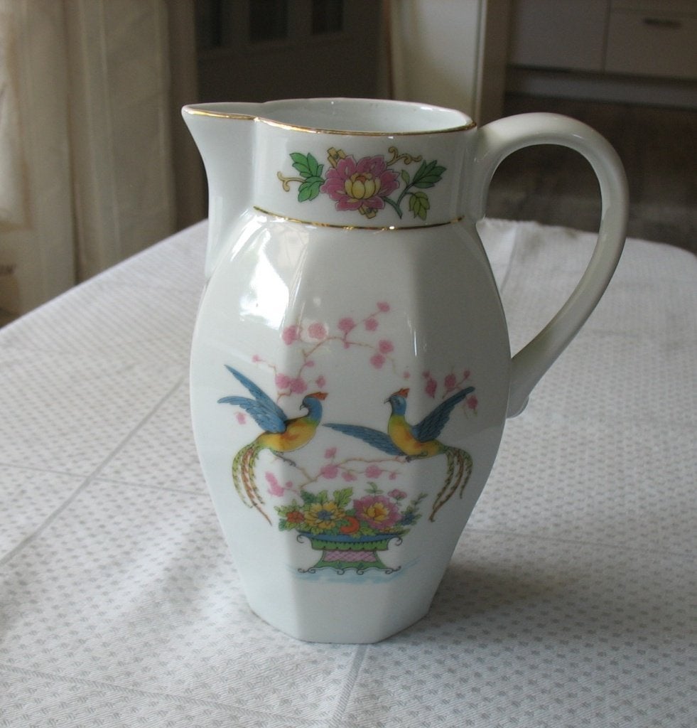 Brocante porseleinen kan, Ophalen of Verzenden