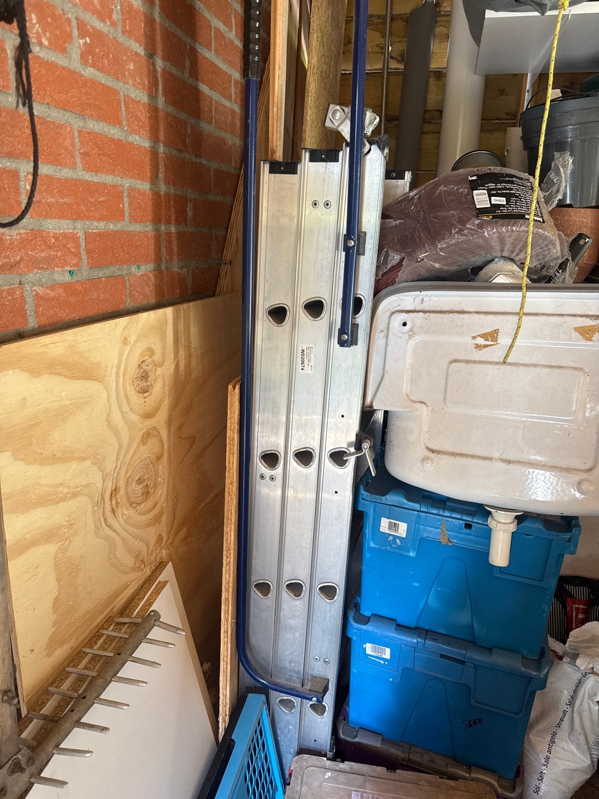 Opvouwbare ladder voor vliering of zolder, Ophalen, Gebruikt, Ladder, Opvouwbaar of Inschuifbaar