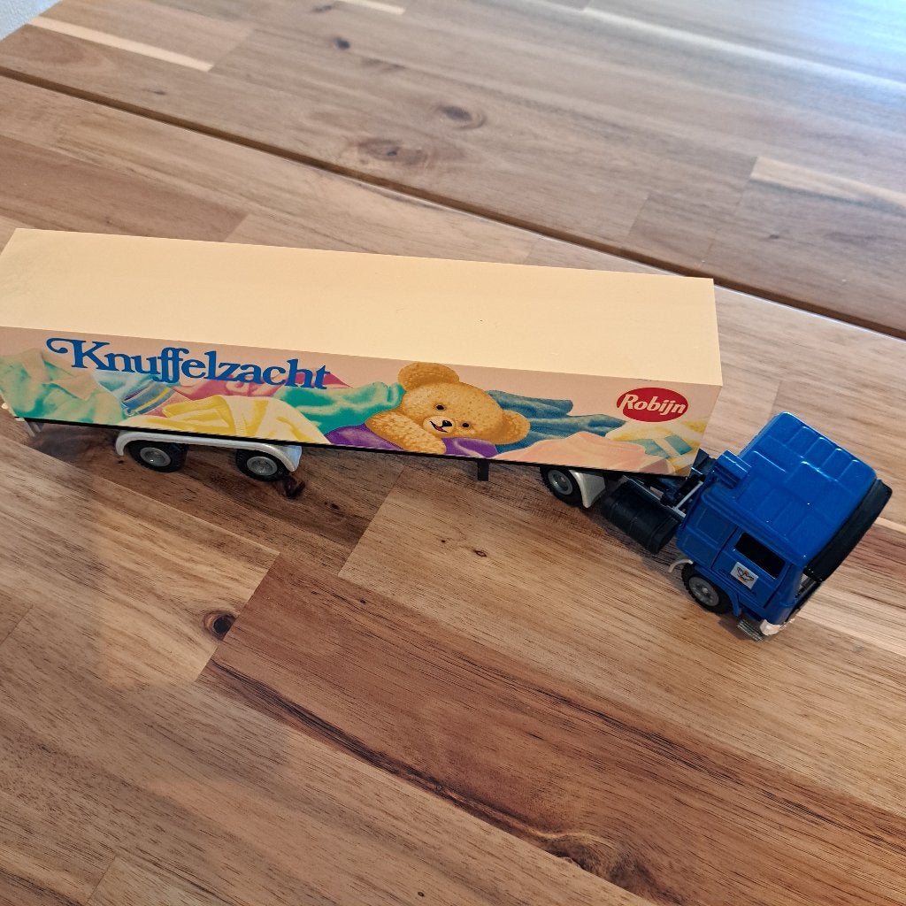 Robijn Knuffelzacht vrachtwagen met oplegger, Verzenden, Zo goed als nieuw, Bus of Vrachtwagen, Tekno