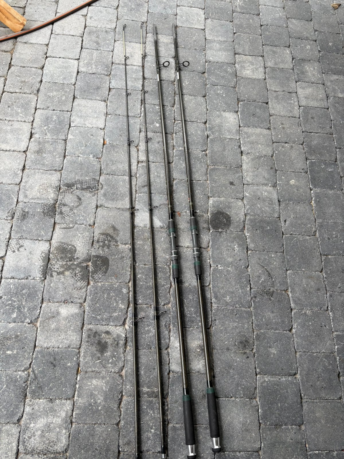 2 carper hengels, Ophalen, Werphengel