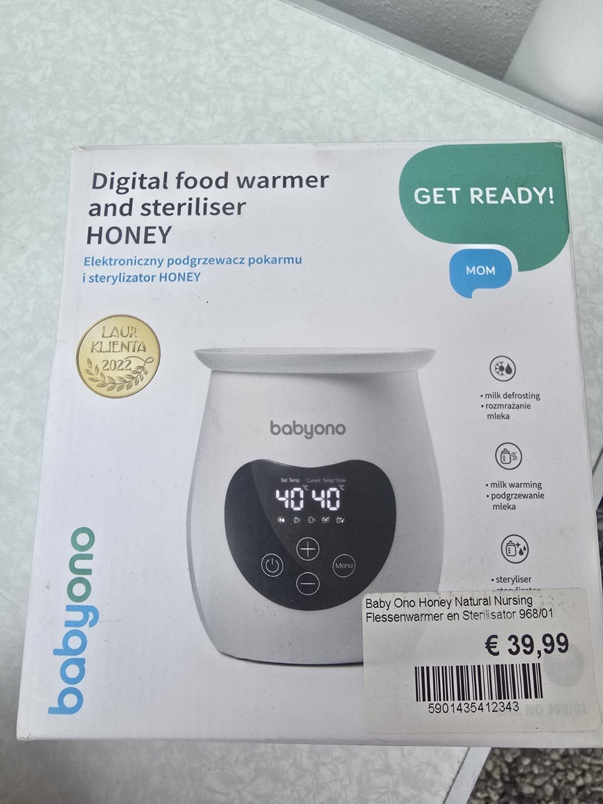 baby one food warmer, Ophalen of Verzenden, Nieuw, Flessen- of potjesverwarmer, Overige merken