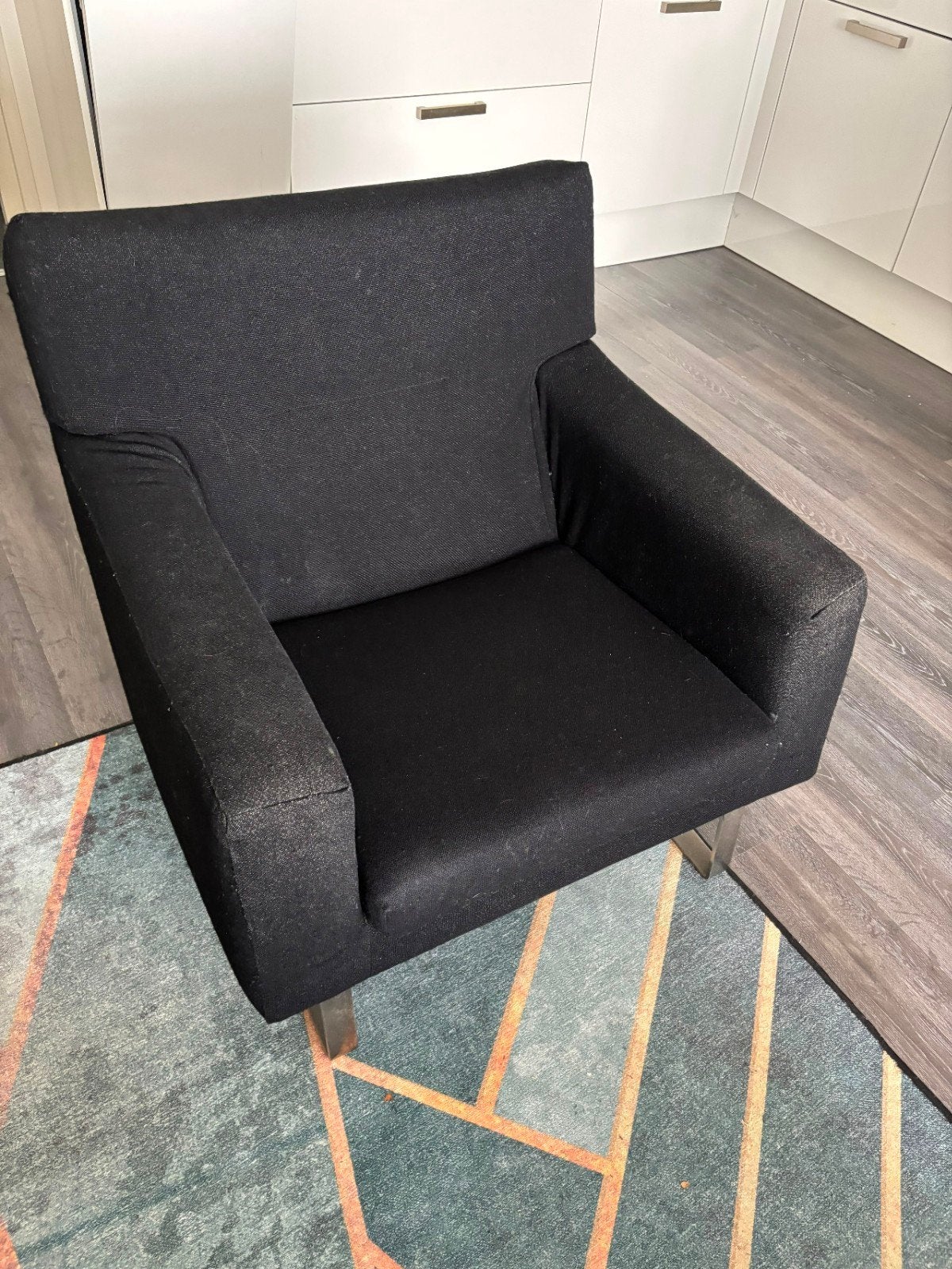 Comfortabele fauteuils - set van 2, Ophalen, Gebruikt, 75 tot 100 cm, Stof