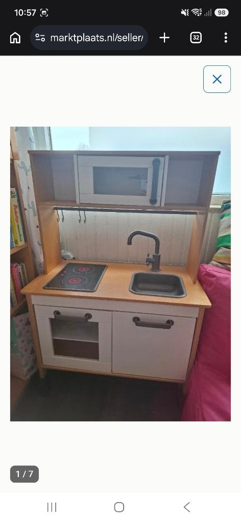 Speelkeukentje, Ophalen, Gebruikt, Hout, Speelkeuken