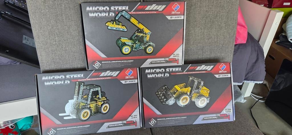 Micro Steel World Metalen Bouwpakketten (3 stuks), Ophalen of Verzenden, Nieuw, Groter dan 1:32, Overige merken