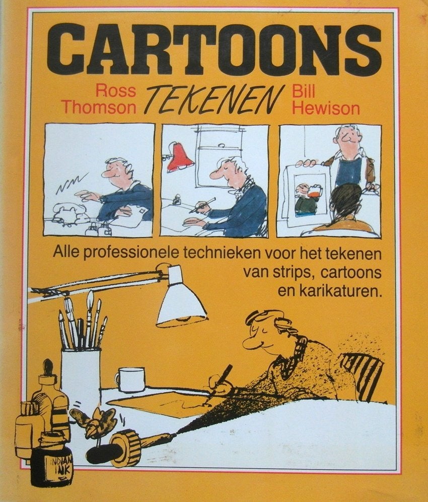 Cartoons tekenen.  Alle professionele technieken, Ophalen of Verzenden, Zo goed als nieuw, Tekenen en Schilderen