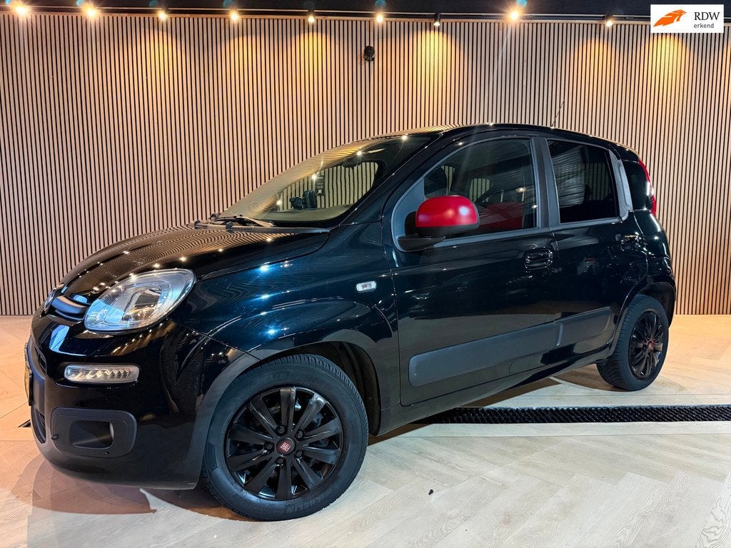 Fiat Panda | Airco | Navi | Luxe - uitvoering|, Auto's, Fiat, Voorwielaandrijving, Stof, Gebruikt, Zwart