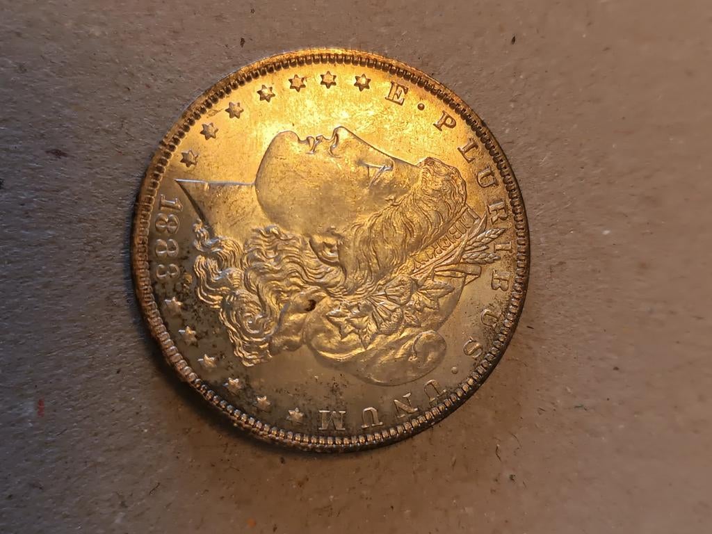 Amerikaanse 1 dollar munt (Morgan Dollar) uit 1883/1884, Ophalen of Verzenden, Noord-Amerika, Losse munt, Zilver