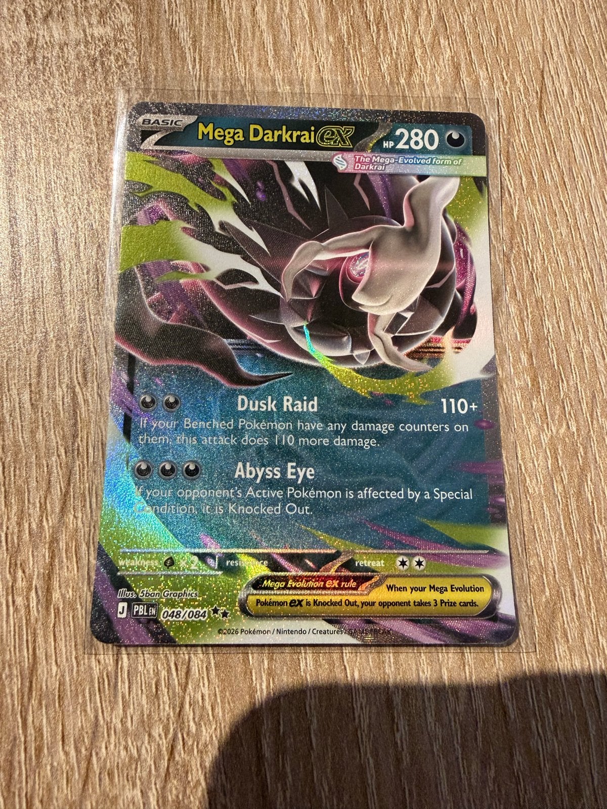 Mega EX Pokémon Kaarten - Darkrai, Zeraora, Delphox, Chandel, Ophalen of Verzenden, Zo goed als nieuw, Meerdere kaarten, Foil