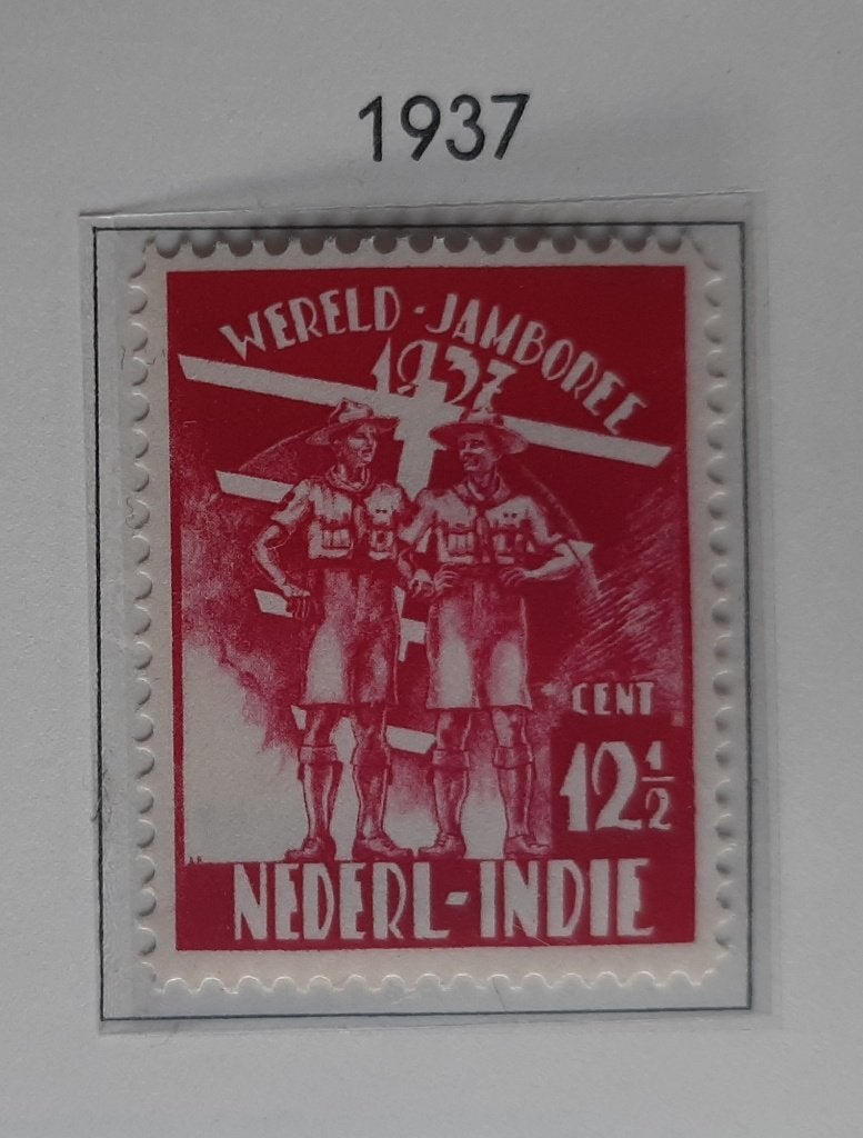 1937 Nederlands-Indië Wereldjamboree 12,5 ct Nvph Nr. 227, Ophalen, Nederlands-Indië