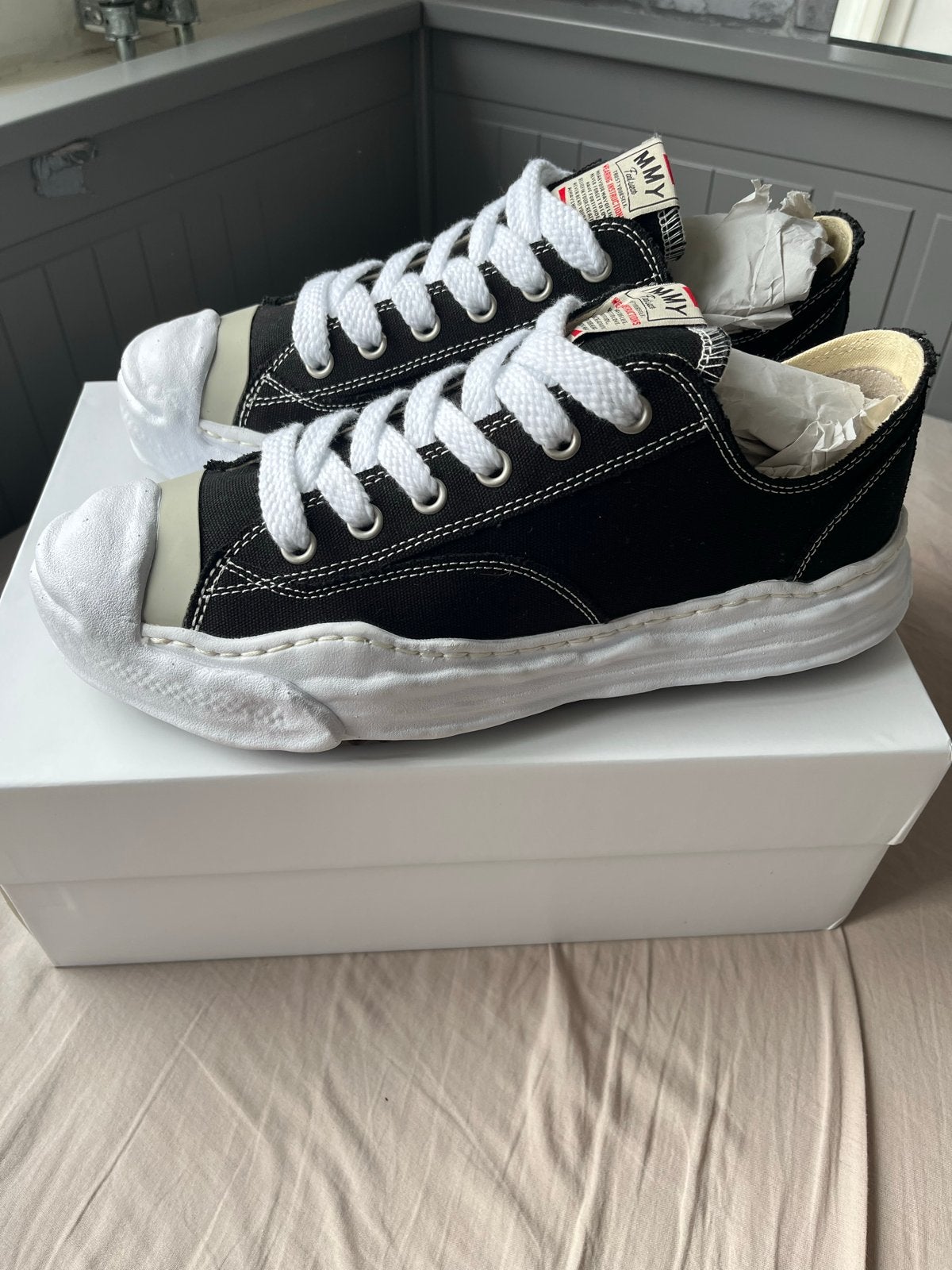 Maison Mihara Yasuhiro Sneakers Maat 45 - Nieuw, Zwart, Nieuw, Ophalen of Verzenden, Sneakers of Gympen