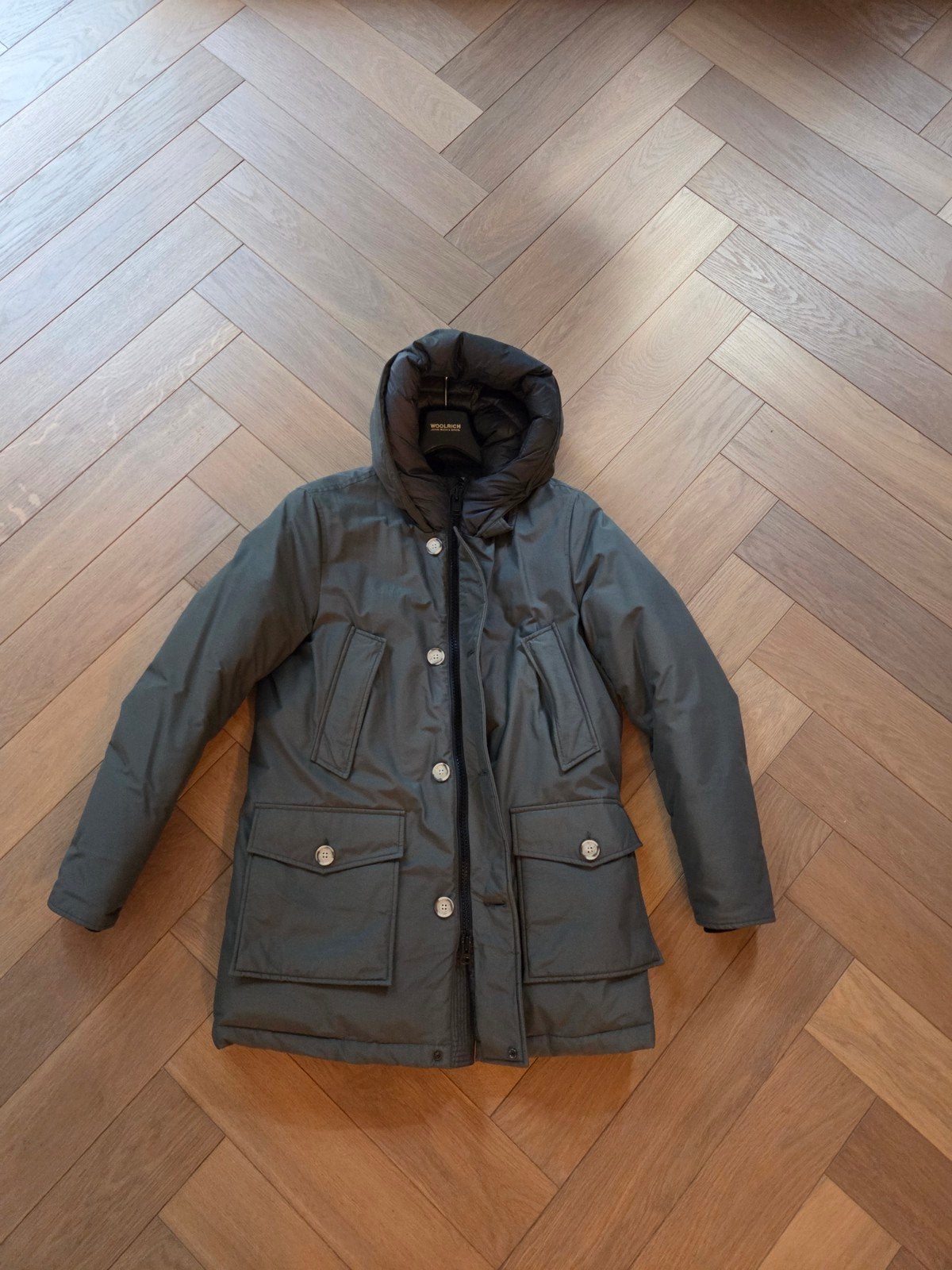 Woolrich Arctic Parka Maat M - Warme Winterjas, Maat 48/50 (M), Ophalen of Verzenden, Zo goed als nieuw, Grijs