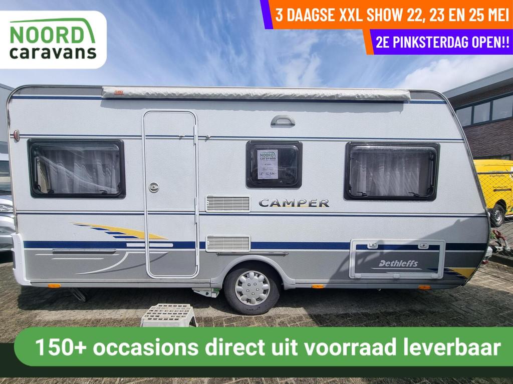 Dethleffs - 2DE PINKSTERDAG OPEN, RUIM 200 CARAVANS, Caravans en Kamperen, Caravans, Bedrijf, tot en met 4, 1000 - 1250 kg, Rondzit